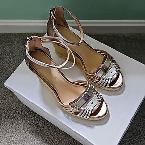 Enzo Angiolini ankle strap high heel sandals